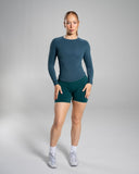 Softcurve LS - Dark Teal - Unmatched Supply-Women's Long Sleeve Tee