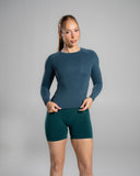 Softcurve LS - Dark Teal - Unmatched Supply-Women's Long Sleeve Tee