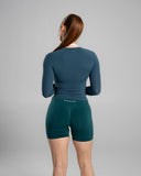 Softcurve LS - Dark Teal - Unmatched Supply-Women's Long Sleeve Tee