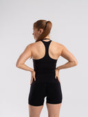 Softcurve Racer Tank Long - Black - Unmatched Supply-Women's Racer Tank