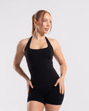 Softcurve Racer Tank Long - Black - Unmatched Supply-Women's Racer Tank