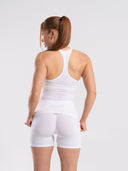 Softcurve Racer Tank Long - White - Unmatched Supply-Women's Racer Tank