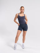 Softcurve Scoop Neck Tank - Dusty Navy - Unmatched Supply-Women's Short Sleeve Tee