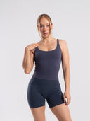 Softcurve Scoop Neck Tank - Dusty Navy - Unmatched Supply-Women's Short Sleeve Tee