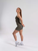 Softcurve Scoop Neck Tank - Khaki - Unmatched Supply-Women's Short Sleeve Tee