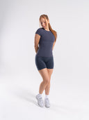 Softcurve Tee - Dusty Navy - Unmatched Supply-Women's Short Sleeve Tee