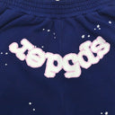 Sp5der OG Web Logo Sweat Short Navy - Unmatched Kicks - Sp5der
