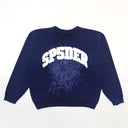 Sp5der Varsity Web Crewneck Navy - Unmatched Kicks - Sp5der
