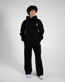Staple Emblem Fleece Hoodie - Black - Unmatched Supply-Unisex Fleece Hoodie