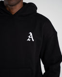 Staple Emblem Fleece Hoodie - Black - Unmatched Supply-Unisex Fleece Hoodie