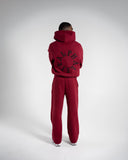 Staple Emblem Fleece Hoodie - Cherry - Unmatched Supply-Unisex Fleece Hoodie