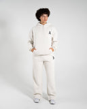 Staple Emblem Fleece Hoodie - Oatmeal - Unmatched Supply-Unisex Fleece Hoodie