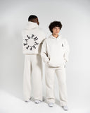 Staple Emblem Fleece Hoodie - Oatmeal - Unmatched Supply-Unisex Fleece Hoodie
