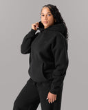 Staple Hoodie - Black - Unmatched Supply-Women's Fleece Hoodie