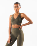 Stratus Bra - Oak - Unmatched Supply-Women's Seamless V Neck Bra