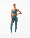 Stratus Bra - Ocean - Unmatched Supply-Women's Seamless V Neck Bra