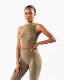 Stratus Crop Tank - Willow - Unmatched Supply-Women's Seamless Cropped Tank
