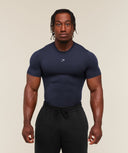Super Soft Muscle Tee muscle fit Heavy Blue - Unmatched Kicks-GYMSHARK