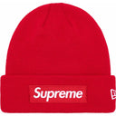 Supreme New Era Box Logo Beanie Red - Unmatched Kicks - Beanies