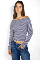 T-shirt with a boat neck - Unmatched Supply-SUBDUED
