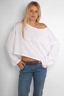 T-shirt with a boat neck - Unmatched Supply-SUBDUED