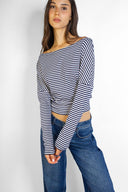 T-shirt with a boat neck - Unmatched Supply-SUBDUED