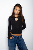 Teardrop Neckline T-shirt - Unmatched Supply-SUBDUED