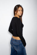Teardrop Neckline T-shirt - Unmatched Supply-SUBDUED