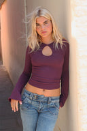 Teardrop Neckline T-shirt - Unmatched Supply-SUBDUED