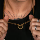 The Split-Heart Pendant - Gold RG1044 - Unmatched Kicks-RGMNT