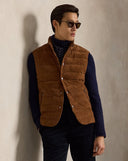 The Stanwood Suede Vest Pale Russet Suede - Unmatched Kicks-ralph lauren
