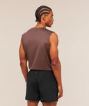 Train Cut Off Tank regular Espresso Brown - Unmatched Kicks-GYMSHARK