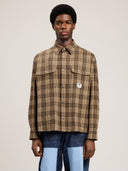 Tree Logo Check Loose Overshirt - Unmatched Kicks - Palm Angeles