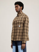 Tree Logo Check Loose Overshirt - Unmatched Kicks - Palm Angeles