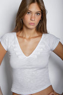 V-neck T-shirt - Unmatched Supply-SUBDUED