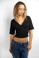 V-neck T-shirt - Unmatched Supply-SUBDUED