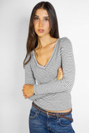 V-neck T-shirt - Unmatched Supply-SUBDUED