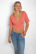 V-neck T-shirt - Unmatched Supply-SUBDUED