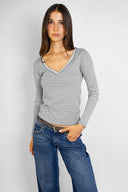V-neck T-shirt - Unmatched Supply-SUBDUED