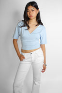 V-neck T-shirt - Unmatched Supply-SUBDUED