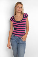V-neck T-shirt - Unmatched Supply-SUBDUED