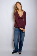 V-neck T-shirt - Unmatched Supply-SUBDUED