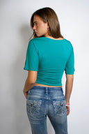 V-neck T-shirt - Unmatched Supply-SUBDUED