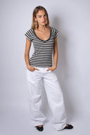 V-neck T-shirt - Unmatched Supply-SUBDUED