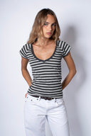 V-neck T-shirt - Unmatched Supply-SUBDUED