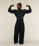 Vengeance Full Zip Jacket body fit Black - Unmatched Supply-GYMSHARK
