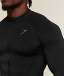 Vengeance Full Zip Jacket body fit Black - Unmatched Supply-GYMSHARK