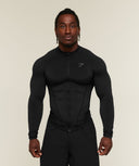 Vengeance Full Zip Jacket body fit Black - Unmatched Supply-GYMSHARK