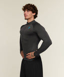 Vengeance Full Zip Jacket body fit Onyx Grey/Brand Blue - Unmatched Supply-GYMSHARK