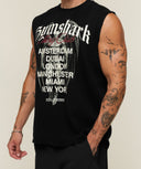 Vengeance Graphic Tank oversized fit Black/Wash - Unmatched Supply-GYMSHARK
